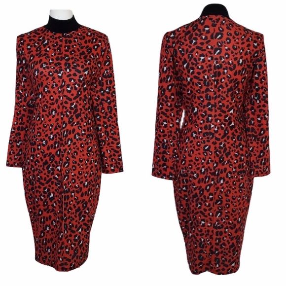 NWT Zara Leopard Print Bodycon dress - Picture 5 of 5